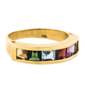 18k Multistone Ring